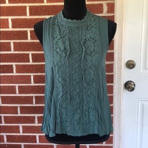 Green Lace Tank